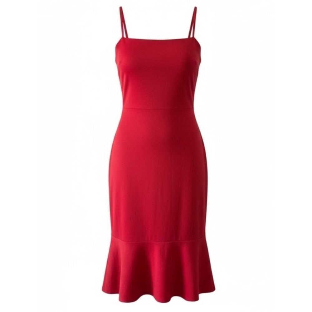 Eloquii Red Spaghetti Strap Dress Women’s Sz 18 NWT